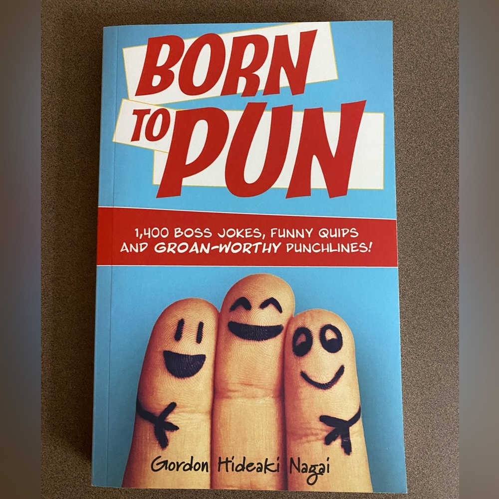 💕💕Born to Pun Book, Dad Jokes, Gift Exchange Family, Friends, Office